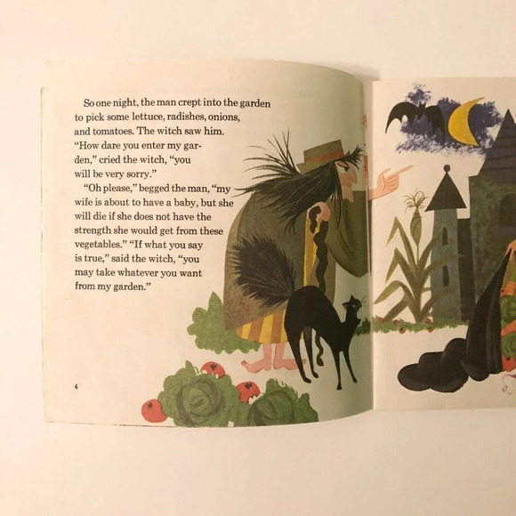 Vintage 1970 Disney The Story of Rapunzel Book Only  No Record - Picture 9 of 16